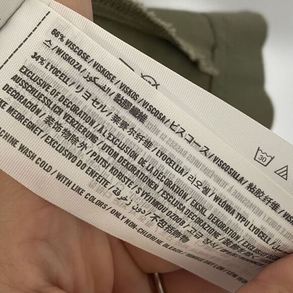 Hollister Size Small Womans Green Utility Parka Jacket Zip Drawsteing Hoodie - Picture 11 of 11